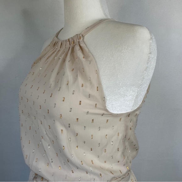 ModCloth Illuminated Elegance Chiffon Sleeveless Maxi Dress Size Medium - Picture 5 of 11